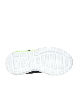 Zapatilla Skechers Lights Flex Glow Bolt Kids BKBL