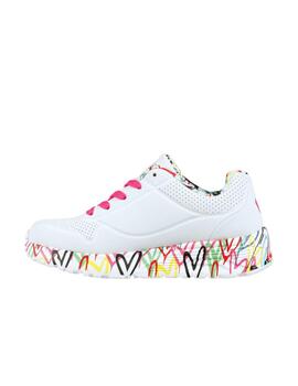 Zapatilla Skechers Uno Lite Lovely Luv Kids WMLT