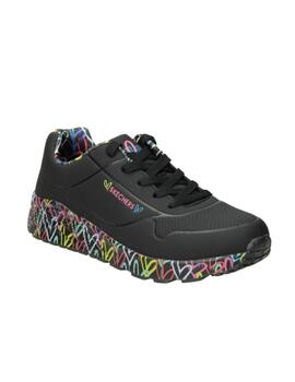 Zapatilla Skechers Kids Uno Lite Lovely Luv BKMT