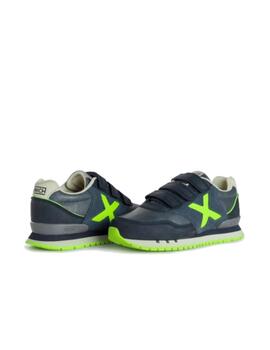 Zapatilla Munich Dash Kid VCO 152 Azul/Verde