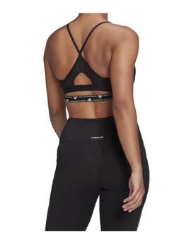 Top Adidas AeroReact LS Mujer Negro