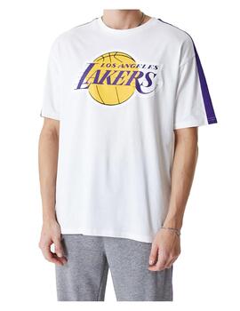 Camiseta NE Colour Block Lakers Blanco