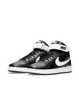 Zapatilla Nike GS Court Borough Mid2 Negro/Blanco