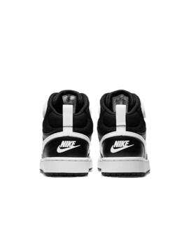 Zapatilla Nike GS Court Borough Mid2 Negro/Blanco