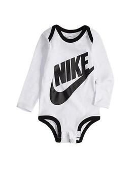 Conjunto Nike Bodysuit+Hat+Bootie Blanco/Negro