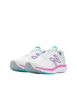 Zapatilla NB W Fresh Foam 680v7 Blanco/Lila