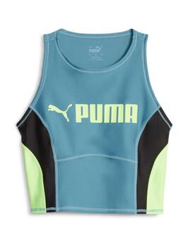 Top Puma FIT EVERSCULPN Mujer Negro/Verde