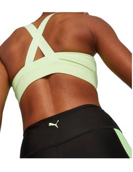 Top Puma Mid Impact Mujer Verde