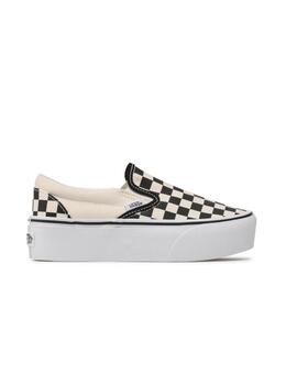 Zapatilla Vans Slip On Stackform Beige y negro