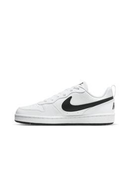 Zapatilla Nike Court Borought Low GS Blanco/Negro