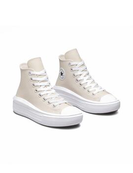 Zapatilla Converse Move Alta Piel GS Beige