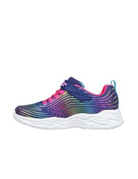 Zapatilla Skechers S-Lights Wavy Beans Niña BKMT