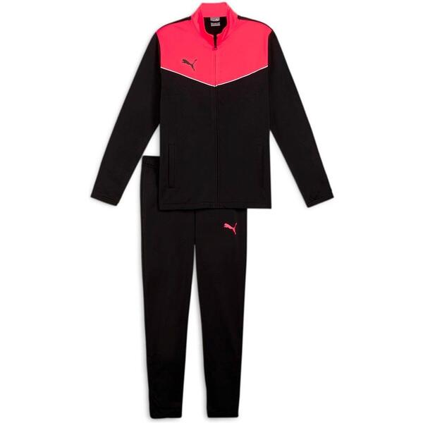 Chándal Puma Individual Rise Hombre Negro y Coral