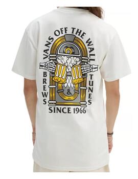 Camiseta Vans Brew Bros Tunes Beige
