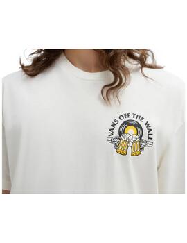 Camiseta Vans Brew Bros Tunes Beige