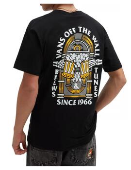 Camiseta Vans Brew Bros Tunes Negra