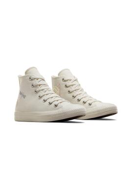 Zapatilla Converse CTAS HI Alta Lona Beige