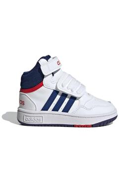 Zapatilla Adidas Hoops Mid 3.0 AC Bebé Blanc/Azul