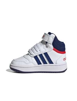 Zapatilla Adidas Hoops Mid 3.0 AC Bebé Blanc/Azul