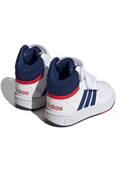 Zapatilla Adidas Hoops Mid 3.0 AC Bebé Blanc/Azul