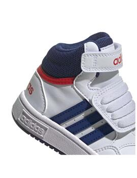 Zapatilla Adidas Hoops Mid 3.0 AC Bebé Blanc/Azul