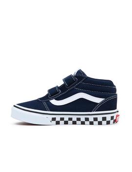 Zapatilla Vans YT Ward Mid V PS Marino/Blanco