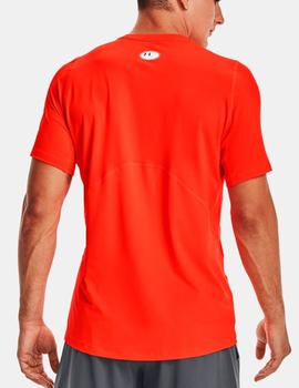 Camiseta Under Armour HG Armour Fitted SS para hombre roja