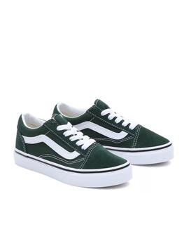 Zapatilla Vans Old Skool Kids Verde