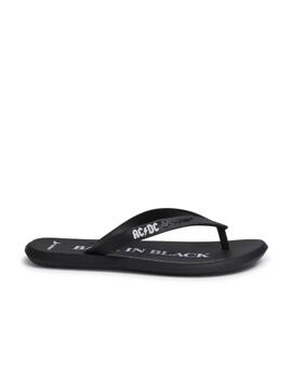 Chancla Rider ACDC Thong Hombre Negro
