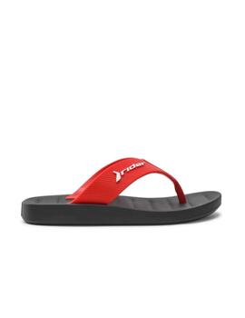 Chancla Rider K Free Slide Negro/Rojo