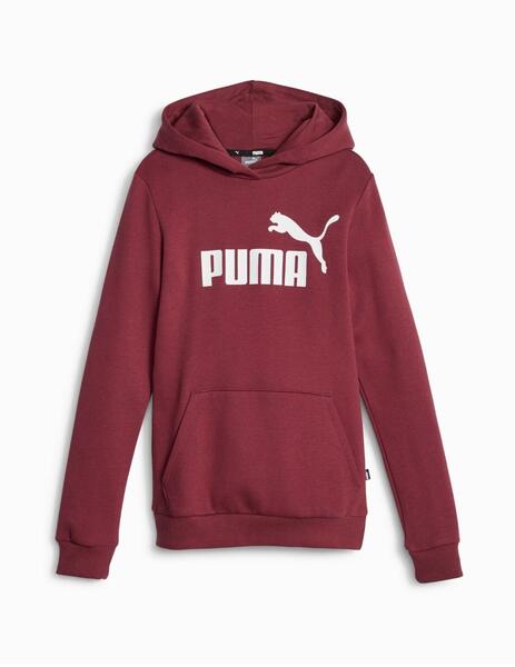 Sudadera Puma ESS Logo Hoodie FL B Granate