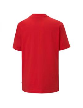 Camiseta Puma Rebel Niño Roja