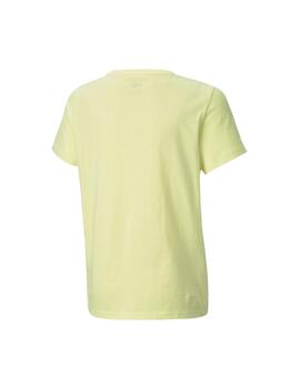 Camiseta Puma Niño Alpha Graphic Amarillo