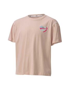 Camiseta Puma Alpha Style Niña Rosa