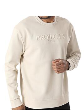 Sudadera Project X Crew Beige