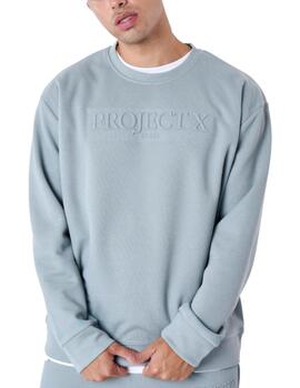 Sudadera Project X Crew Verde Azulado