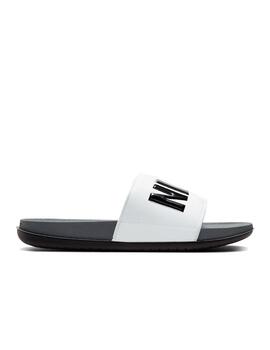 Chancla Nike OffCourt Slide Gris/Blanco/Negro