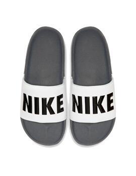 Chancla Nike OffCourt Slide Gris/Blanco/Negro