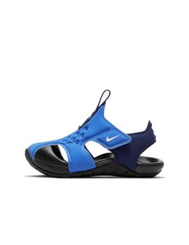 Chancla Nike Sunray Protect 2 Bebé Azul/Negro