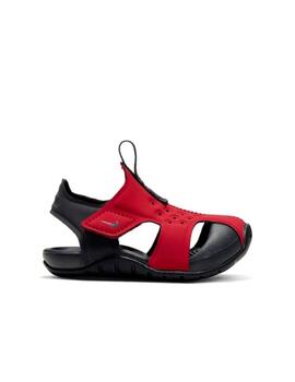 Chancla Nike Sunray Protect 2 Bebé Rojo/Antracita