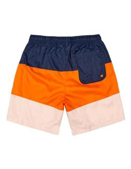 Pantalón Corto Nike NSW CE Hombre Azul/ Naranja