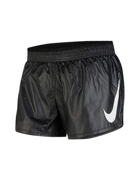 Short Nike Running Mujer Negro/Blanco