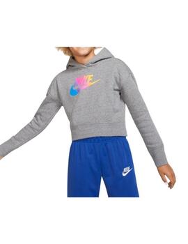 Sudadera Nike G NSW Crop Niña Gris