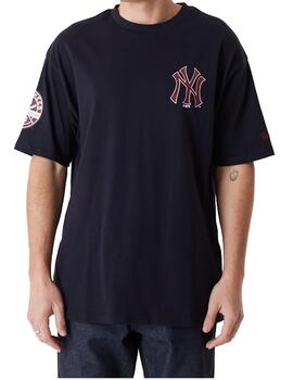 Camiseta NE Logo NY Yankees Marino