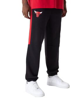 Pantalón New Era NBA Jogger Chibul Negro/Rojo