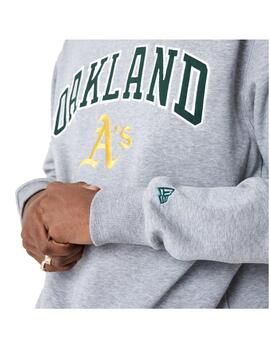 Sudadera NE Logo Crew Oakathco Gris