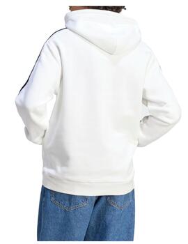 Sudadera Adidas M 3S FL Blanco/Negro
