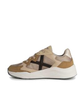 Zapatilla Munich Mali 30 Mujer Beige /Marrón