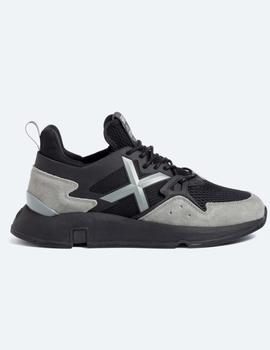 Zapatillas Munich Clik 11 negra y gris
