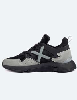 Zapatillas Munich Clik 11 negra y gris